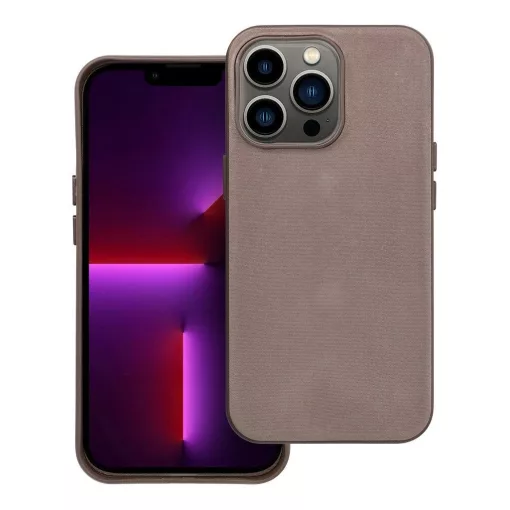 iPhone 13 Pro készülékhez tok Woven Mag Cover, MagSafe-kompatibilis, világosbarna