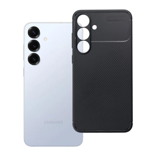 Samsung S25 PLUS Carbon Premium tok készülékhez, fekete