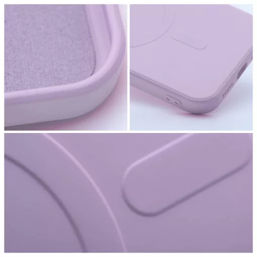 Silicone Mag Cover MagSafe-kompatibilis tok Samsung S25 FE készülékhez, rózsaszín