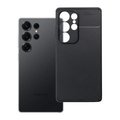 Samsung S25 ULTRA készülékhez Carbon Premium tok, fekete