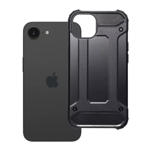 Armor tok iPhone 16e (SE 4 2025) / 17e készülékekhez fekete