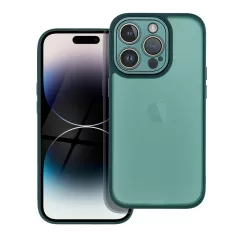 VARIETE tok iPhone 14 Pro készülékhez sötétzöld