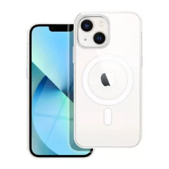   iPhone 13 Mini készülékhez Mag Cover (STR) tok, MagSafe kompatibilis, átlátszó