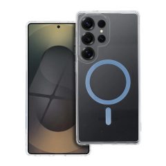   Samsung S25 ULTRA készülékhez Drop Glue Colorful Ring Mag Cover tok, kompatibilis MagSafe, világoskék