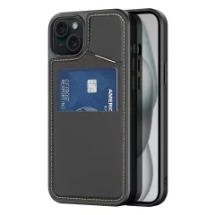   DUX DUCIS RAFI II MAG tok iPhone 15 Plus készülékhez MagSafe-kompatibilis állvánnyal fekete