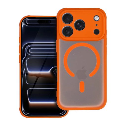 Teljesen matt MagSafe tok iPhone 16 Pro Max készülékhez, narancssárga