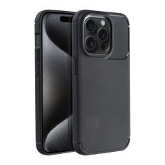 Carbon Premium tok iPhone 15 PRO készülékhez, fekete