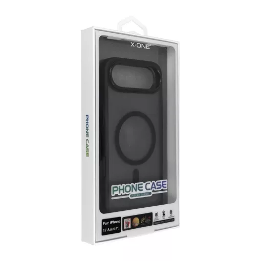 X-ONE Dropguard Magnetic Case Air MagSafe kompatibilis tok Apple iPhone 17 Air készülékhez, fekete