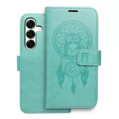   MEZZO könyvtok SAMSUNG S25 készülékhez dreamcatcher zöld