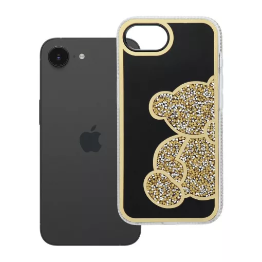 TEDDY BEAR tok iPhone 16e (SE 4 2025) és 17e készülékhez, arany