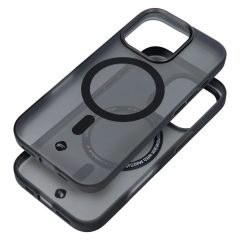   iPhone 16 Plus készülékhez tok Forcell F-Protect Levels kettős rétegű 4D-technológiájú Magsafe-kompatibilis katonai tesztelésű füstfekete