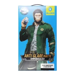   5D Mr. Monkey Glass üvegfólia Apple iPhone 13 Pro / 14 készülékhez, tükröződésgátló erős matt, fekete