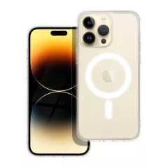   Mag Cover tok iPhone 14 PRO MAX készülékhez (STR), MagSafe kompatibilis, átlátszó