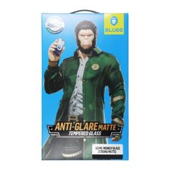   5D Mr. Monkey Glass erősen matt, csökkentett tükröződésű üvegfólia Apple iPhone 13 Pro Max / 14 Plus készülékhez, fekete