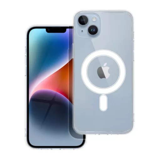 iPhone 14 PLUS készülékhez MagSafe-kompatibilis tok Clear Mag Cover (STR) átlátszó