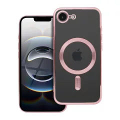   Electro Mag Cover tok iPhone 16e (SE 4 2025) és 17e készülékhez, MagSafe-kompatibilis, rózsaarany
