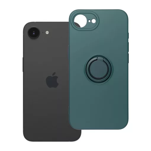 Silicone Ring tok iPhone 16e (SE 4 2025) és iPhone 17e készülékhez, zöld