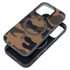   Forcell F-Protect Levels kétrétegű 4D tok iPhone 16 Plus készülékhez, Magsafe-kompatibilis, katonai ejtésteszttel, sivatagi terepmintás