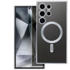   Tok Samsung S25 EDGE készülékhez, Electro Mag Cover, MagSafe-kompatibilis, ezüst