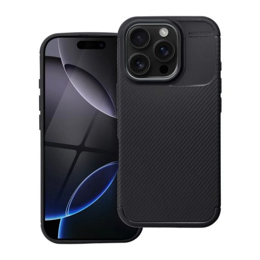 iPhone 16 Pro készülékhez Carbon Premium tok, fekete