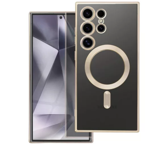 Electro Mag Cover tok Samsung S25 EDGE készülékhez, MagSafe kompatibilis, arany