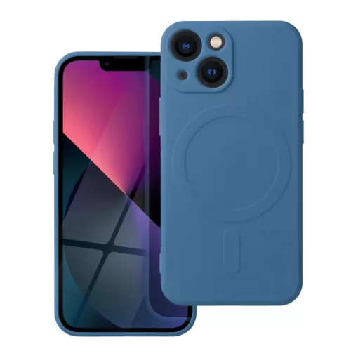 Silicone Mag Cover MagSafe-kompatibilis tok iPhone 13 Mini készülékhez, kék