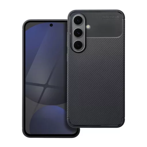 Samsung S24 FE készülékhez Carbon Premium tok fekete