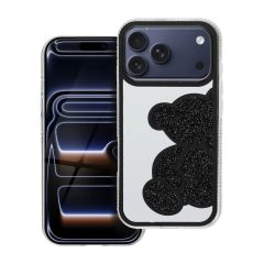 TEDDY BEAR tok iPhone 17 Pro készülékhez fekete
