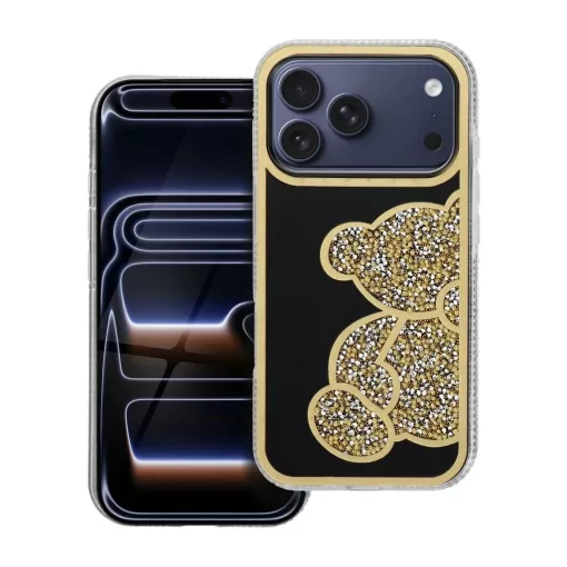 TEDDY BEAR tok iPhone 17 Pro készülékhez arany