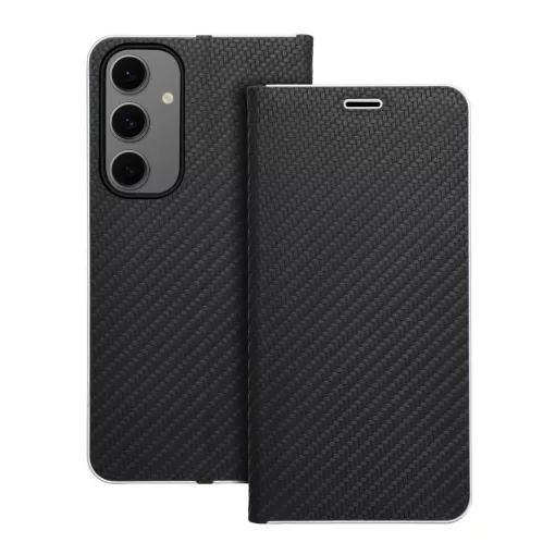 LUNA Book Carbon tok Samsung S24 FE készülékhez fekete