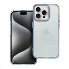 iPhone 15 Pro készülékhez tok gyöngyház világoskék