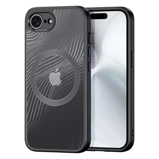 DUX DUCIS AIMO MAG MagSafe-kompatibilis tok iPhone 16e (SE4 2025) és iPhone 17e készülékhez, fekete