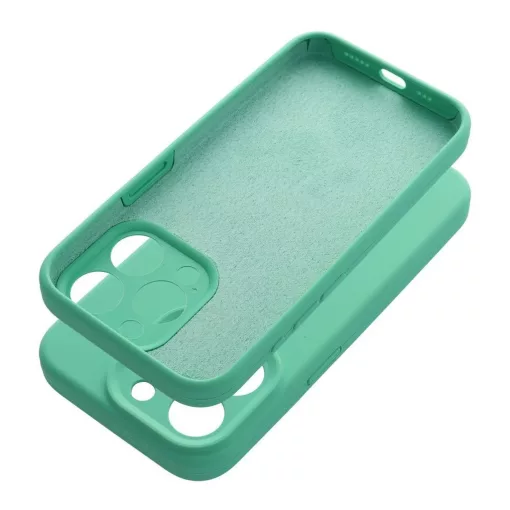 iPhone 16 PLUS készülékhez szilikon tok 2 mm menta