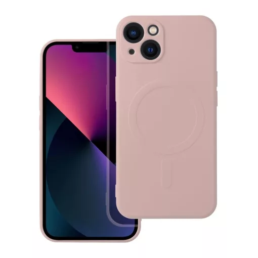 SILICONE MAG COVER MagSafe-kompatibilis tok iPhone 13 készülékhez, rózsaszín