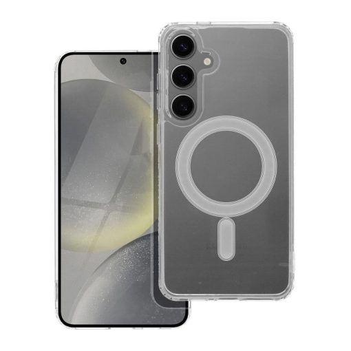 Samsung Galaxy S24 Plus készülékhez Clear Mag Cover (STR) tok, MagSafe-kompatibilis, átlátszó