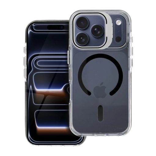 Lens Mag Cover tok iPhone 15 Pro Max készülékhez, MagSafe-kompatibilis, fekete