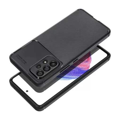 Samsung S25 Edge készülékhez tok Carbon Premium fekete