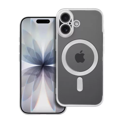 iPhone 17 készülékhez Electro Mag Cover tok MagSafe-kompatibilis ezüst