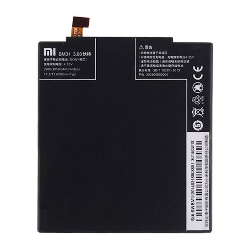 Xiaomi BM31 gyári akkumulátor Li-Ion 3050mAh (Xiaomi Mi3)