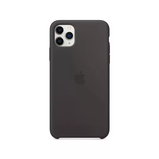 MX002ZM/A Apple szilikon tok iPhone 11 Pro Max készülékhez fekete