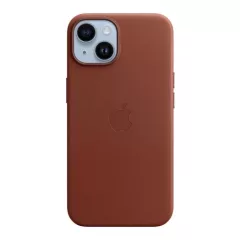   MPP73ZM/A Apple bőr Magsafe tok iPhone 14 készülékhez, földbarna