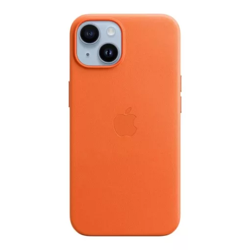 MPP83ZM/A Apple bőr Magsafe tok iPhone 14 készülékhez narancssárga