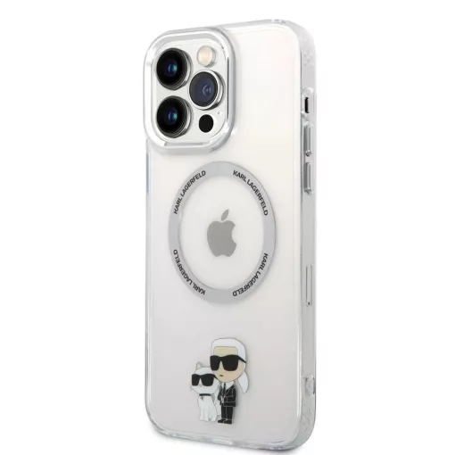Karl Lagerfeld IML Karl and Choupette MagSafe tok iPhone 13 Pro Max készülékhez átlátszó