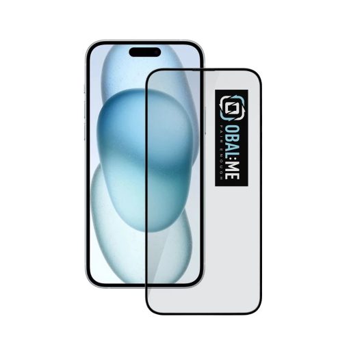 OBAL:ME 5D Üveg Kijelzővédő Apple iPhone 15 Plus/16 Plus készülékhez fekete