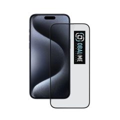   OBAL:ME 5D üveg kijelzővédő Apple iPhone 15 Pro készülékhez fekete