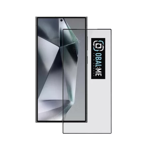 OBAL:ME 5D üveg kijelzővédő Samsung Galaxy S24 Ultra készülékhez fekete