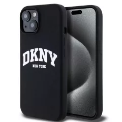   DKNY Liquid Silicone Arch Logo MagSafe tok iPhone 14 készülékhez fekete