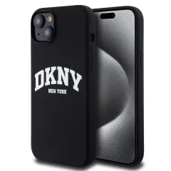   DKNY Liquid Silicone Arch Logo MagSafe tok iPhone 15 Plus készülékhez fekete