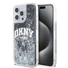   DKNY Liquid Glitter Arch Logo tok iPhone 15 Pro Max készülékhez fekete