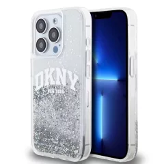   DKNY Liquid Glitter Arch Logo tok iPhone 15 Pro készülékhez átlátszó